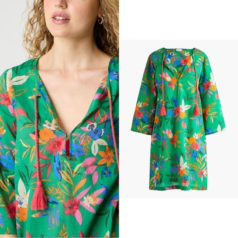 NWT J CREW Factory Printed beach tunic